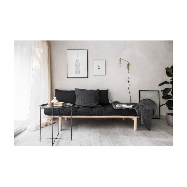 Pohovka s hnedým poťahom Karup Design Pace Black/Mocca-image-1