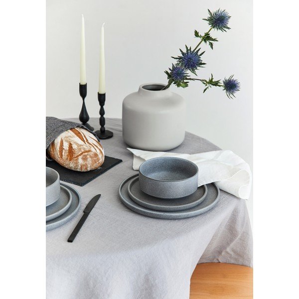 18-dielna súprava sivého kameninového riadu Bonami selection Malia-image-2