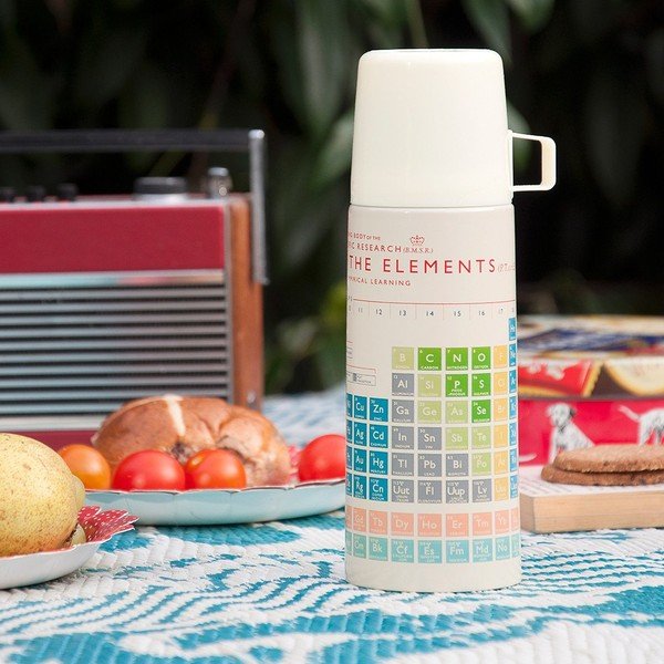 Krémová detská termoska 350 ml Periodic Table – Rex London-image-2