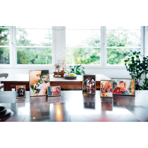 Kovový stojací/na stenu rámček v striebornej farbe 10,5x16 cm Sweet Memory – Zilverstad-image-3