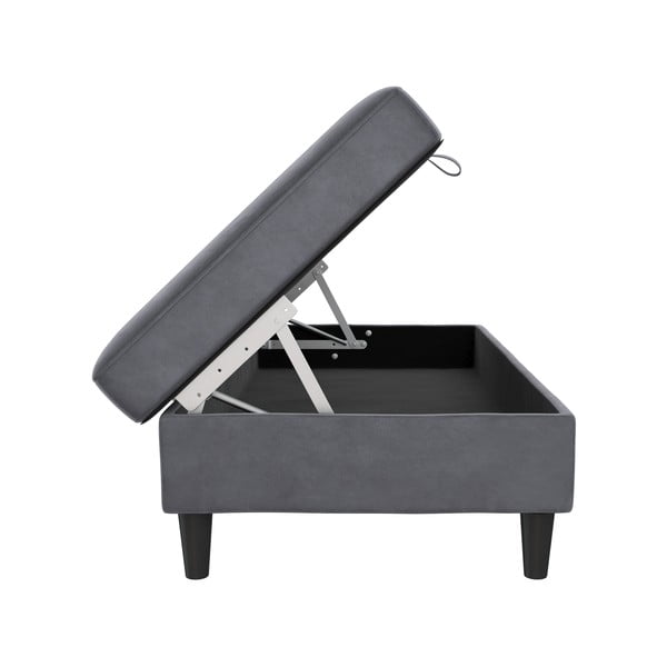 Sivá zamatová podnožka Hartford – Støraa-image-3