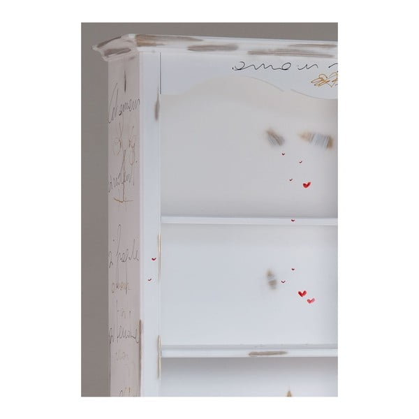 Biela drevená knižnica Castagnetti Gothic-image-1