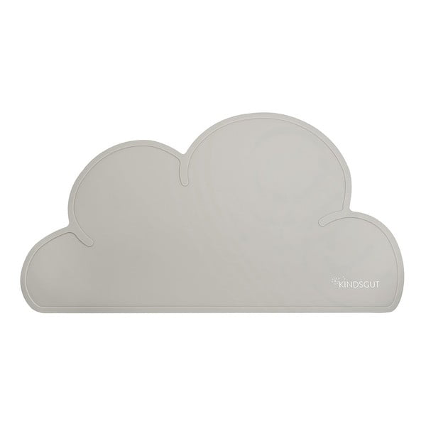 Sivé silikónové prestieranie Kindsgut Cloud, 49 x 27 cm