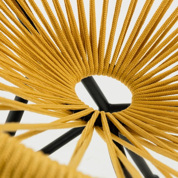 Horčicovožlté záhradné kreslo s oceľovou konštrukciou Kave Home Samantha-image-1