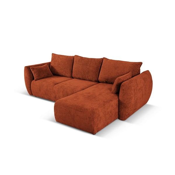 Oranžová rohová pohovka (pravý roh) Matera – Cosmopolitan Design-image-4