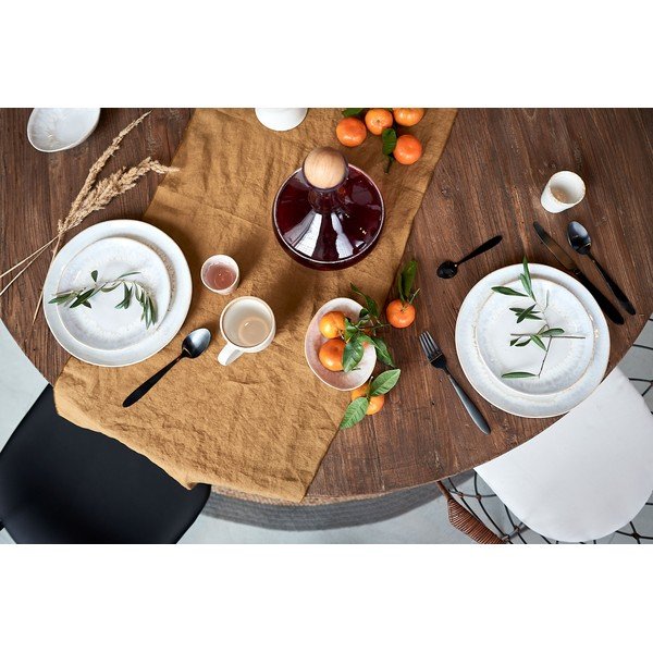 Žltý ľanový behúň na stôl Blomus, 45 x 140 cm-image-4