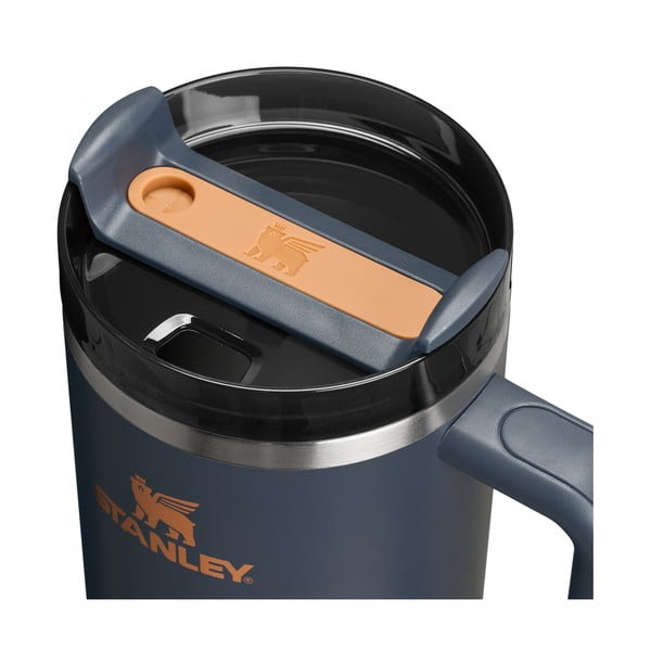 Tmavomodrá termoska so slamkou z nehrdzavejúcej ocele 1,18 l Quencher H2.0 FlowState Tumbler Twilight – Stanley-image-3