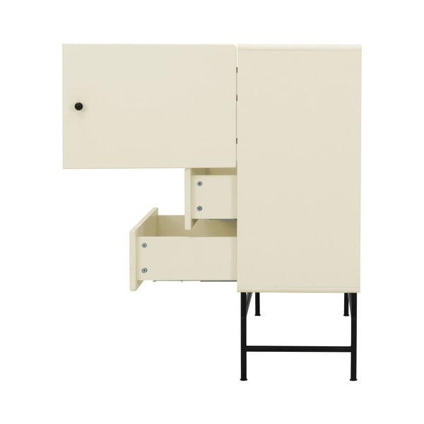 Biela vysoká komoda 107x107 cm Cocktail - Tenzo-image-3