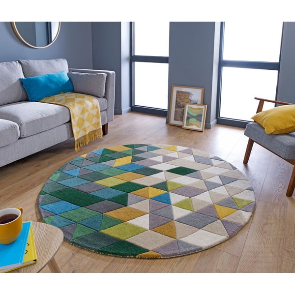 Vlnený koberec Flair Rugs Prism, ⌀ 160 cm-image-1