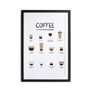 Plagát v ráme 30x40 cm Coffee - Really Nice Things