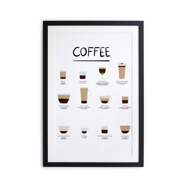 Plagát v ráme 30x40 cm Coffee - Really Nice Things