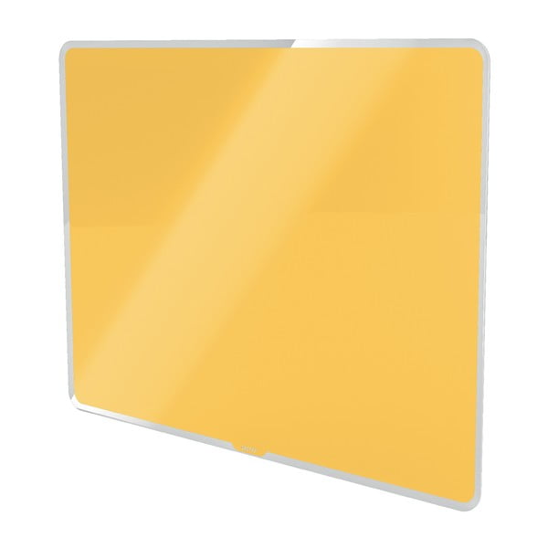 Žltá sklenená magnetická tabuľa Leitz Cosy, 60 x 40 cm
