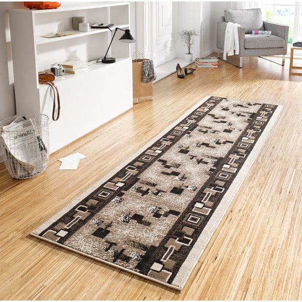 Hnedý koberec behúne 80x250 cm Cube – Hanse Home-image-1