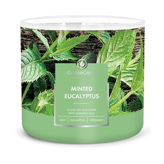 Vonná sviečka Goose Creek Minted Eucalyptus, doba horenia 35 h