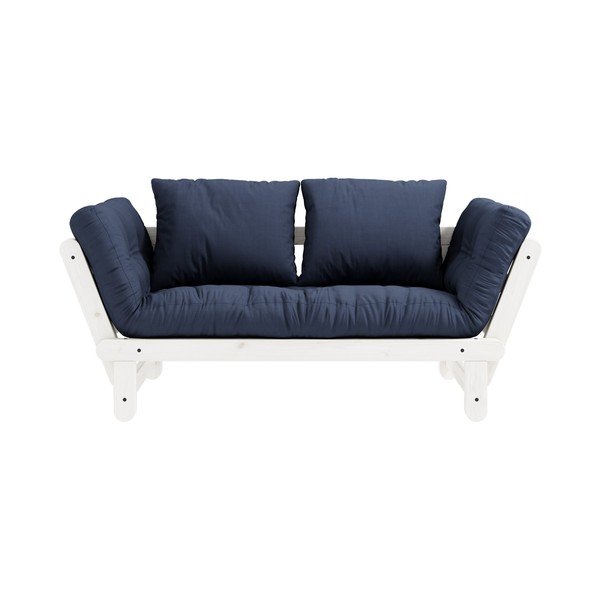 Rozkladacia pohovka s modrým poťahom Karup Design Beat White/Navy