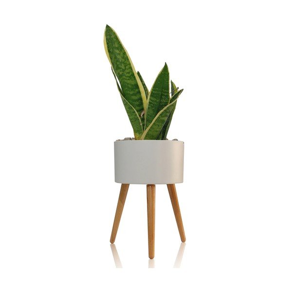 Biely samozavlažovací kvetináč Tomasucci Calla, ø 33 cm-image-1