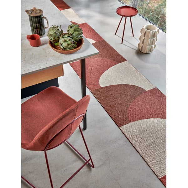 Vnútorný a vonkajší koberec v tehlovej farbe 70x90 cm Hill Brick Rust – Pappelina-image-3