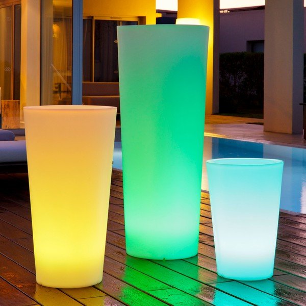 Zahradné náladové svetlo a obal na kvetiny Dice-image-1