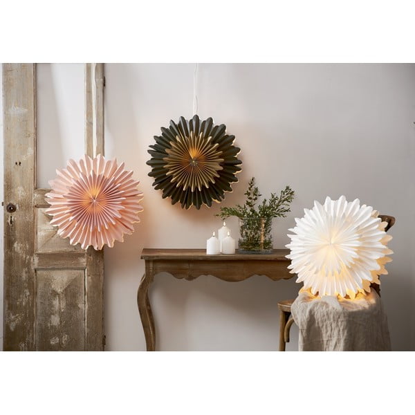 Ružová vianočná svetelná dekorácia ø 50 cm Crystal - Star Trading-image-1