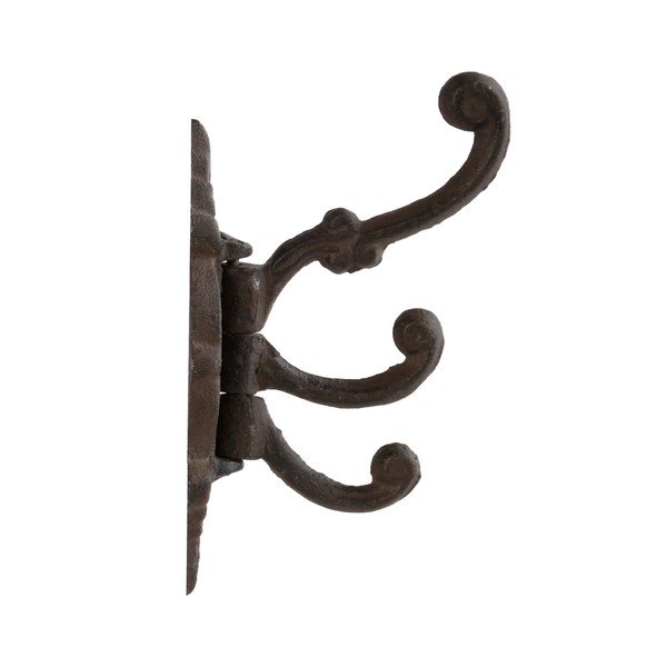 Tmavohnedý nástenný kovový háčik – Esschert Design-image-2
