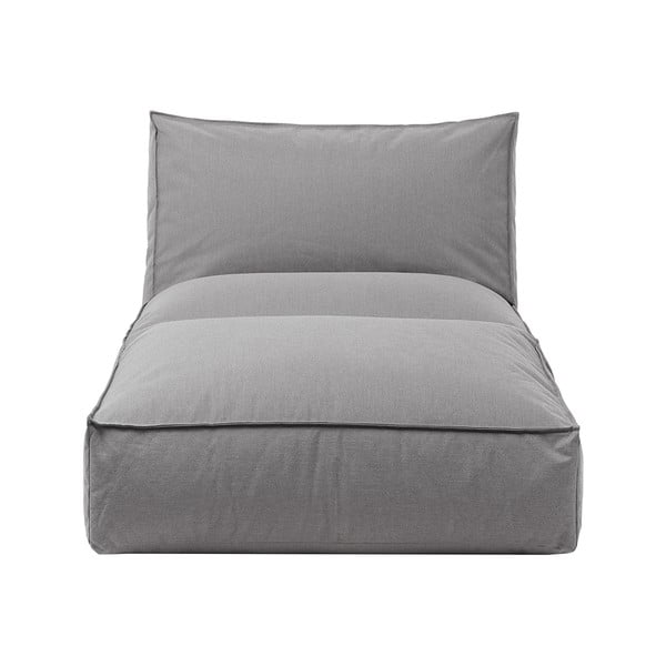 Sivé záhradné ležadlo Blomus Stone, dĺžka 190 cm