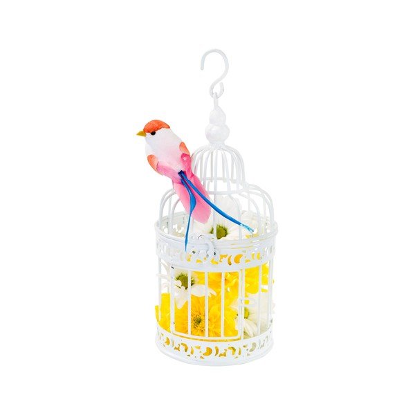 Kovový lampášik White Birdcage-image-3