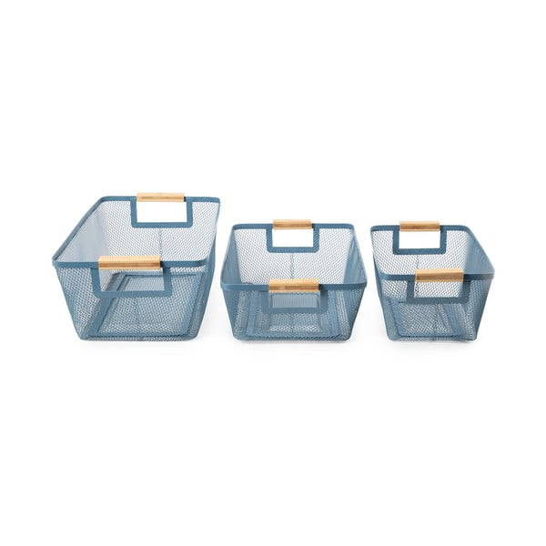 Drôtené kovové košíky v súprave 3 ks – Compactor-image-3