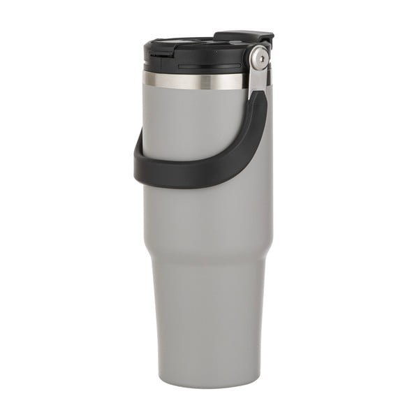 Sivá cestovná fľaša z nehrdzavejúcej ocele 1 l Eco – Ladelle
