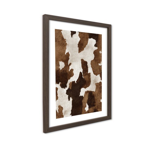 Tlačený obraz s rámom 30x40 cm Cowhide – Styler-image-3