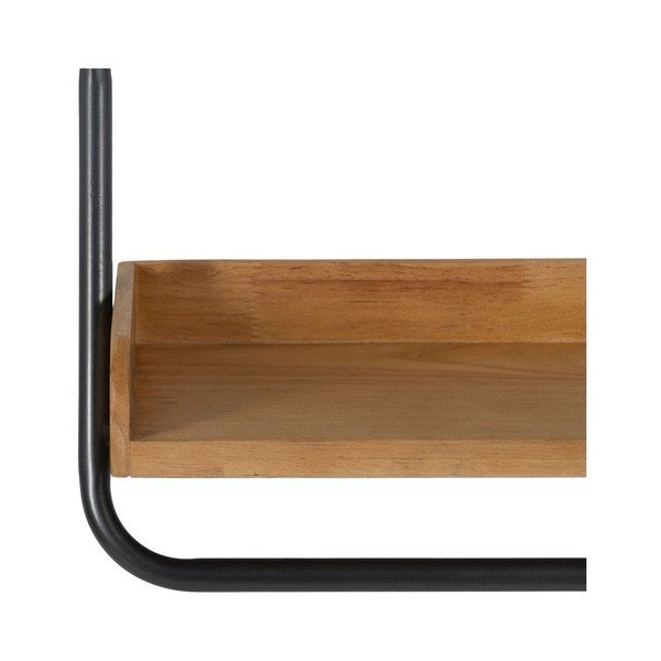 Polica z kaučukového dreva v prírodnej farbe 120 cm – Ixia-image-4