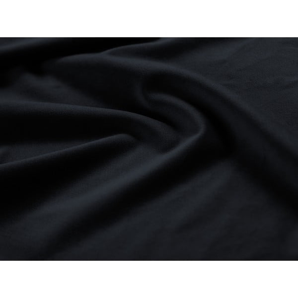 Tmavomodrá čalúnená dvojlôžková posteľ s úložným priestorom s roštom 180x200 cm Campi – Cosmopolitan Design-image-3