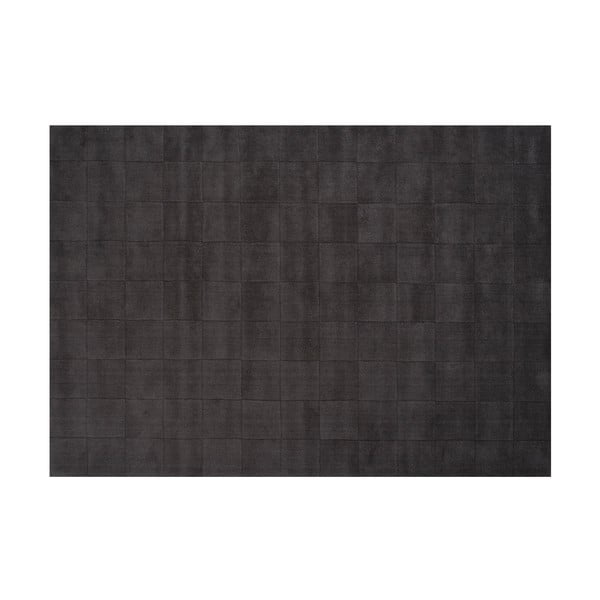 Vlnený koberec Luzern, 170x240 cm, tmavosivý