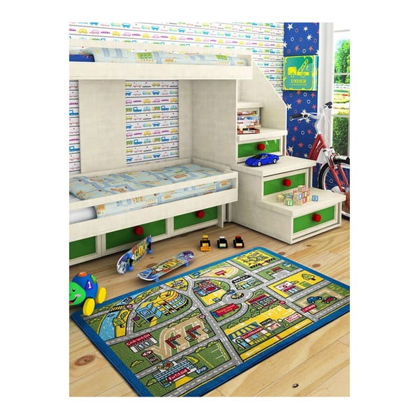 Detský koberec Traffic, 100 × 150 cm