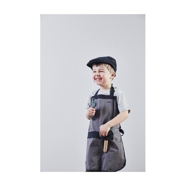 Sivá detská pracovná zástera s čapicou Flexa Play Builder´s Costume-image-1