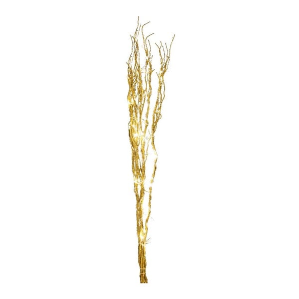 Svietiaca vetva v zlatej farbe Best Season Willow, 30 žiaroviek