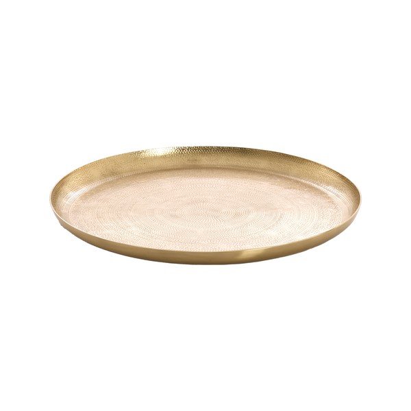 Kovová dekoratívna tácka ø 34,5 cm Krosna – Light & Living