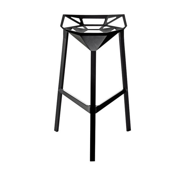 Čierna barová stolička Magis One, výška 74 cm