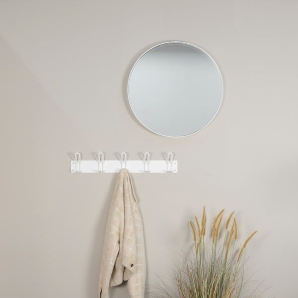 Biely kovový nástenný vešiak 70 cm Miles – Spinder Design-image-2