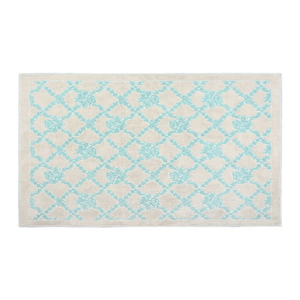 Bavlnený koberec Oni 60x90 cm, tyrkysový