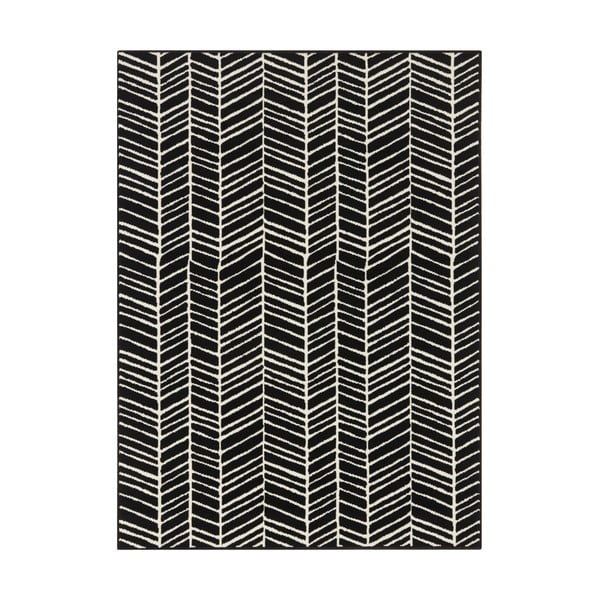 Čierny koberec Ragami Velvet, 180 x 260 cm