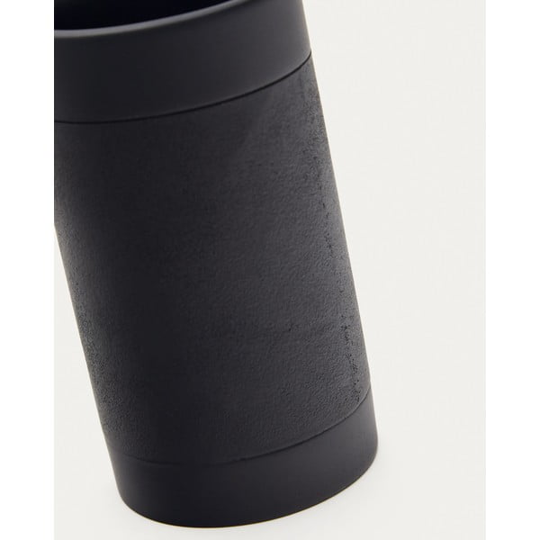 Čierny téglik na zubné kefky z polyresinu Sisel – Kave Home-image-2