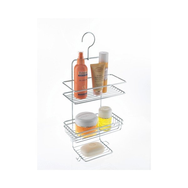 Závesný stojan do sprchy z antikoro ocele Metaltex, výška 48 cm-image-1