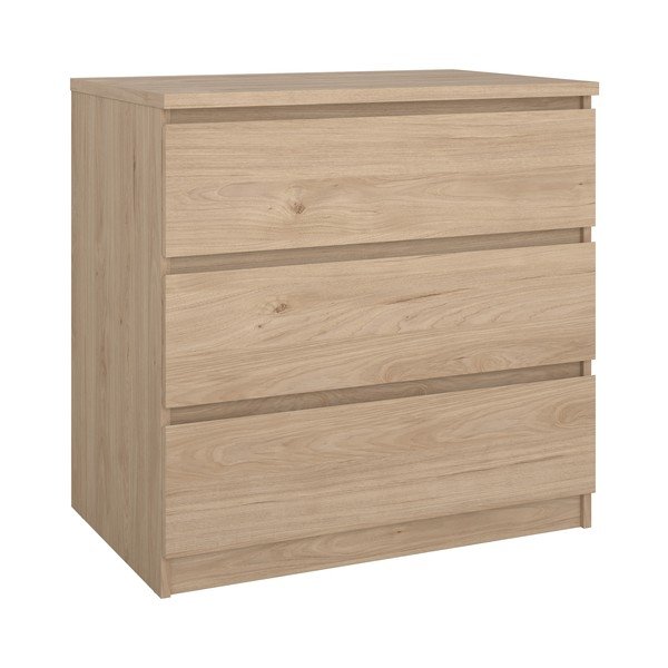 Komoda v dekore duba v prírodnej farbe 77x76x50 cm Naia – Tvilum