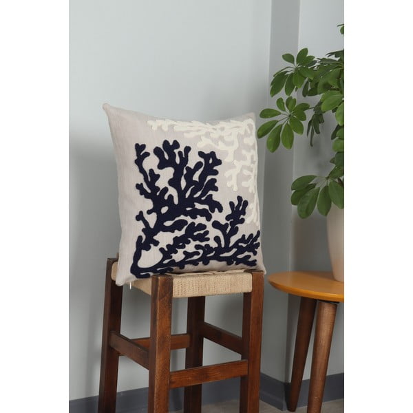 Ľanový dekoračný vankúš 43x43 cm Mercan – Mioli Decor-image-2