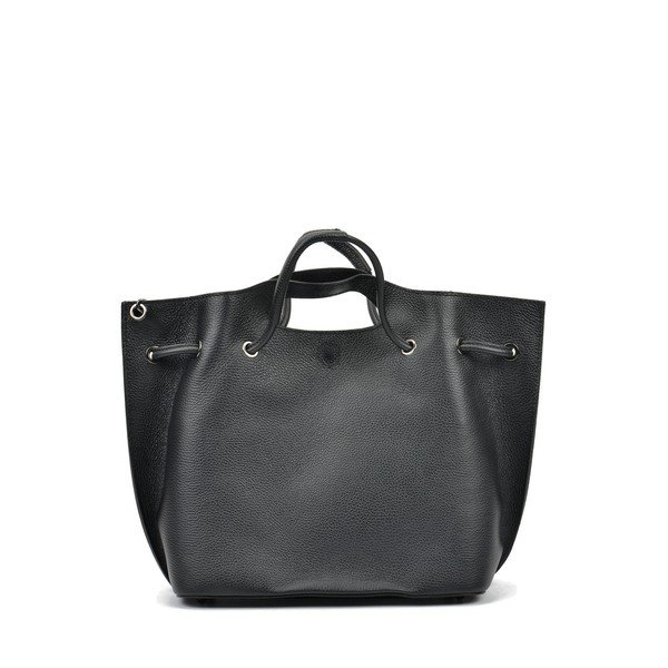 Čierna kožená kabelka Mangotti Bags Angela-image-3