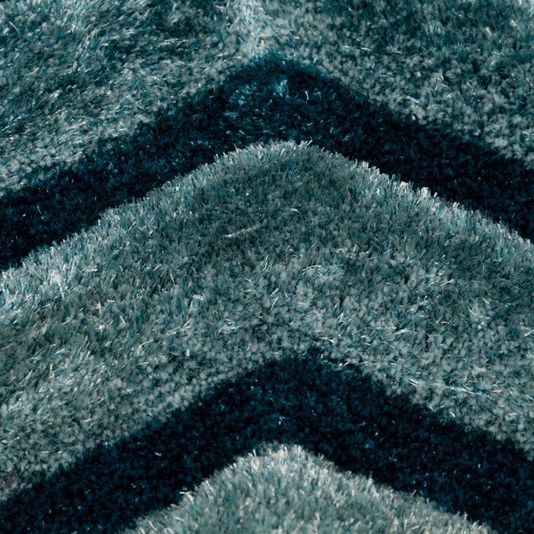 Modrozelený koberec Flair Rugs Hexagon Duck, 80 × 150 cm-image-2