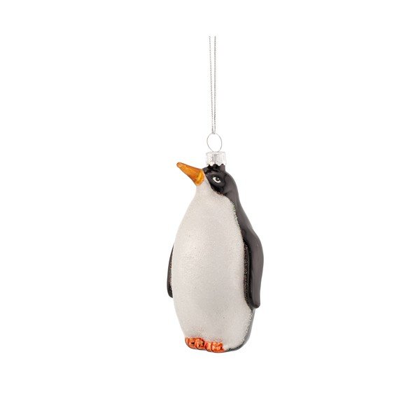 Sklenená vianočná ozdoba 6 cm King Penguin – Sass & Belle
