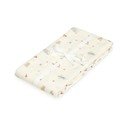 Svetložltá zavinovacia detská deka z bio bavlny 120x120 cm Off-White – Cam Cam Copenhagen