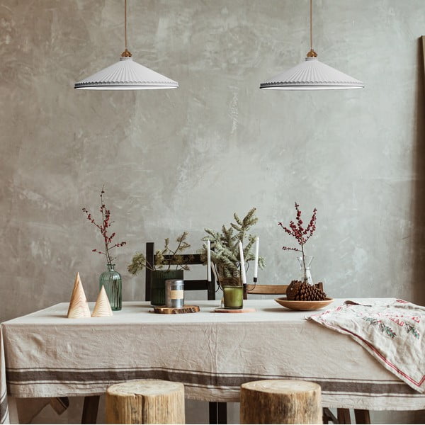 Biele závesné svietidlo SULION Elena, výška 150 cm-image-1