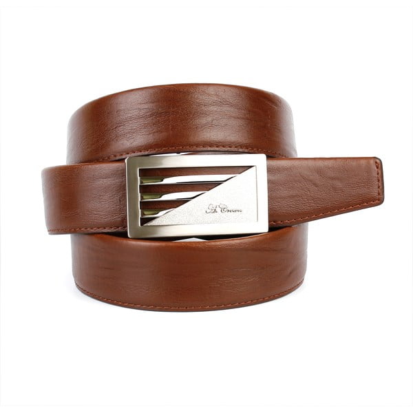 Pánský kožený pásek 11N30 Brown, 90 cm